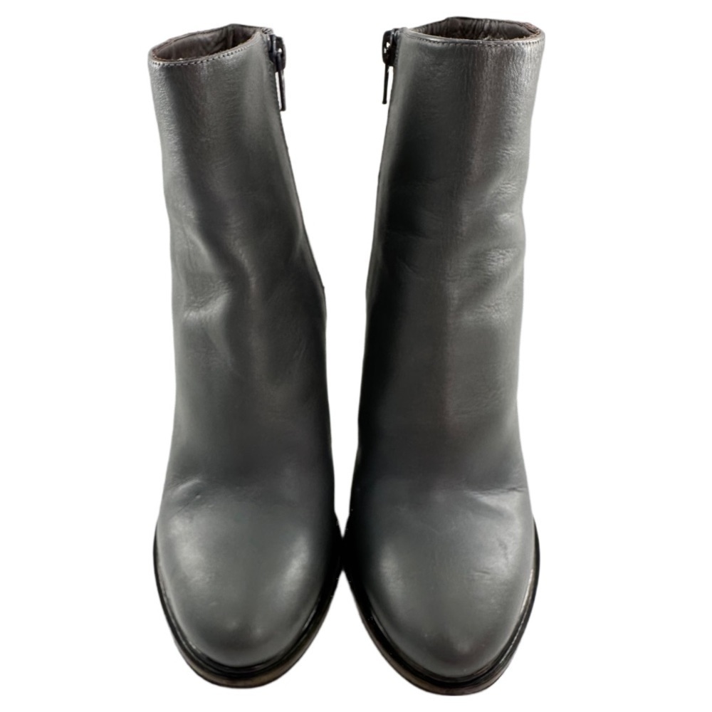 Vince womens ankle booties size 5 35 gray Italian leather boots - Picture 3 of 12